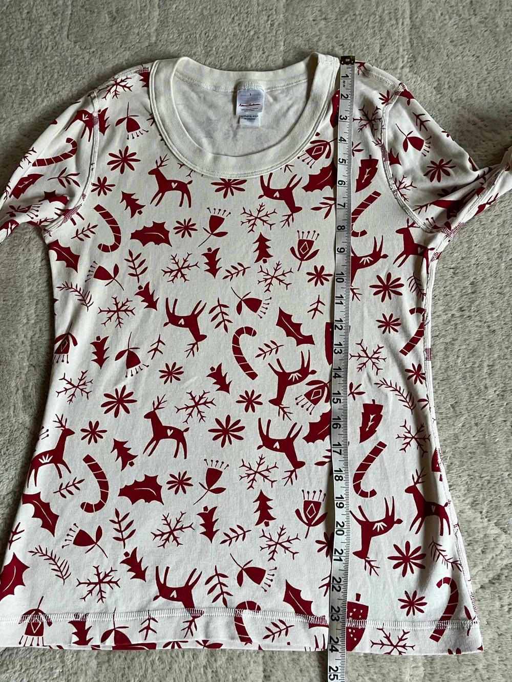 Hanna Andersson Organic Scandi Cane PJ Top